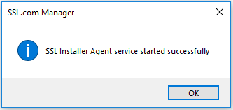 SSL-agent start succes