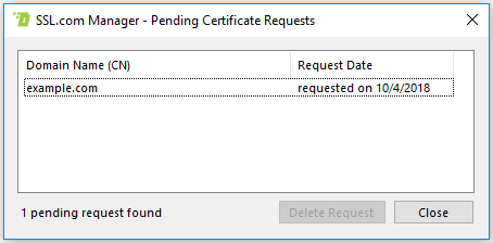 Formulier voor aangevraagde certificaten bekijken