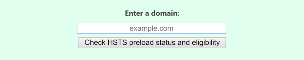 Herramienta de elegibilidad de precarga de HSTS