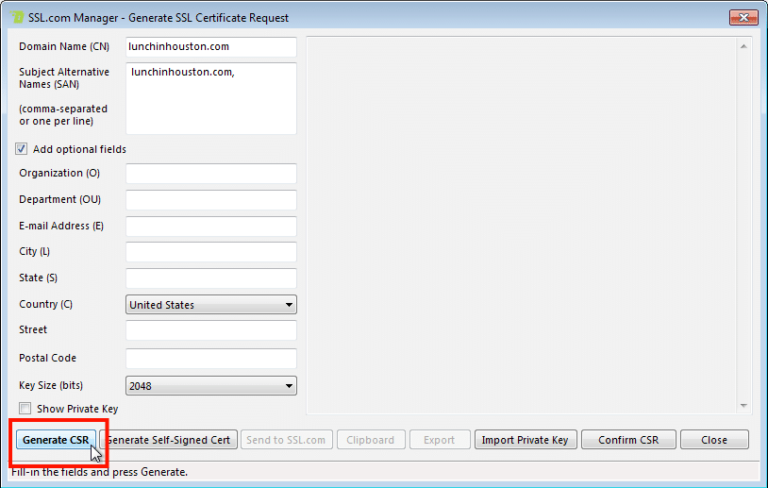 Ssl Csr Process CSR Generation and Validation with SSL Manager - SSL.com