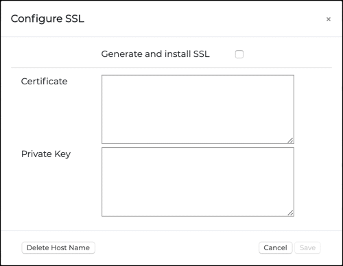 Konfigurera SSL
