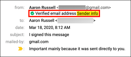 verifierad e-postadress