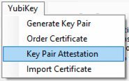Certificación de par de claves