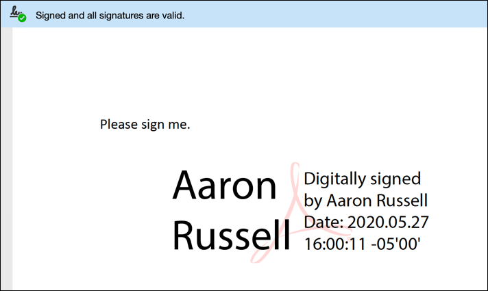 Podpisany dokument