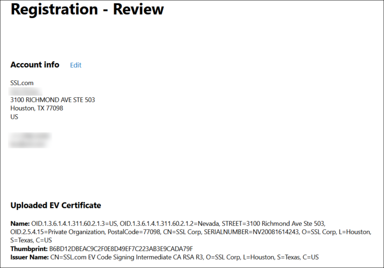 Register with Windows Hardware Developer Program - SSL.com