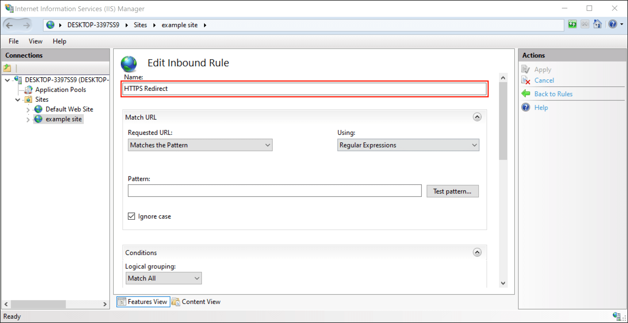 Redirect HTTP to HTTPS with Windows IIS 10 - SSL.com