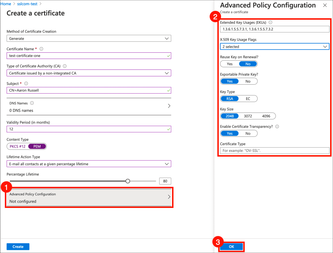 Advanced Policy Configuration