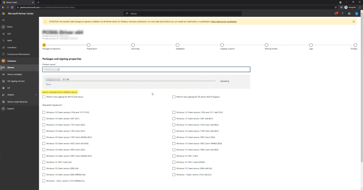 Signing Kernel-Mode Drivers for Windows using EV Code Signing or OV ...